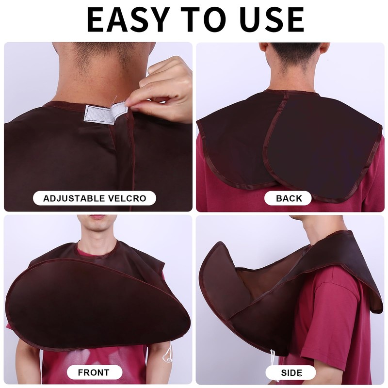 Beard Bib, Beard Apron Foldable Multi-Purpose Shaving Bib, Beard Bib