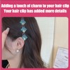 GJKLO 4 Pieces Flower Hair Clips Double Layer Braid Clip