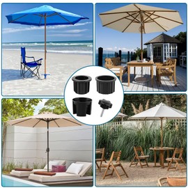 TTMIXKI 10 Pcs Umbrella Stand Parts, Universal Patio Umbrella Replacement Parts, 1.5''1.9'' Umbrella Parasol Base Stand Hole Ring Plug