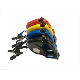 SEIWEI 3-in-1 Retractable Dog Leash LED Light and Poop Garbage Bags Stop & Lock Button 4.5M Pet Leash (Blue)