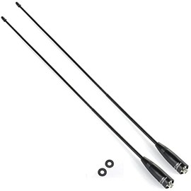 Walkie Talkie Antenna for Baofeng UV-5X3 Upgrade Triband HT Antenna 144-220-440Mhz SMA-F Compatie with Baofeng UV-5X3 UV-25X4 UV-82X3 BF-R3 UV-9S UV-5R MK3X Two-Way Radio (2 Pack)