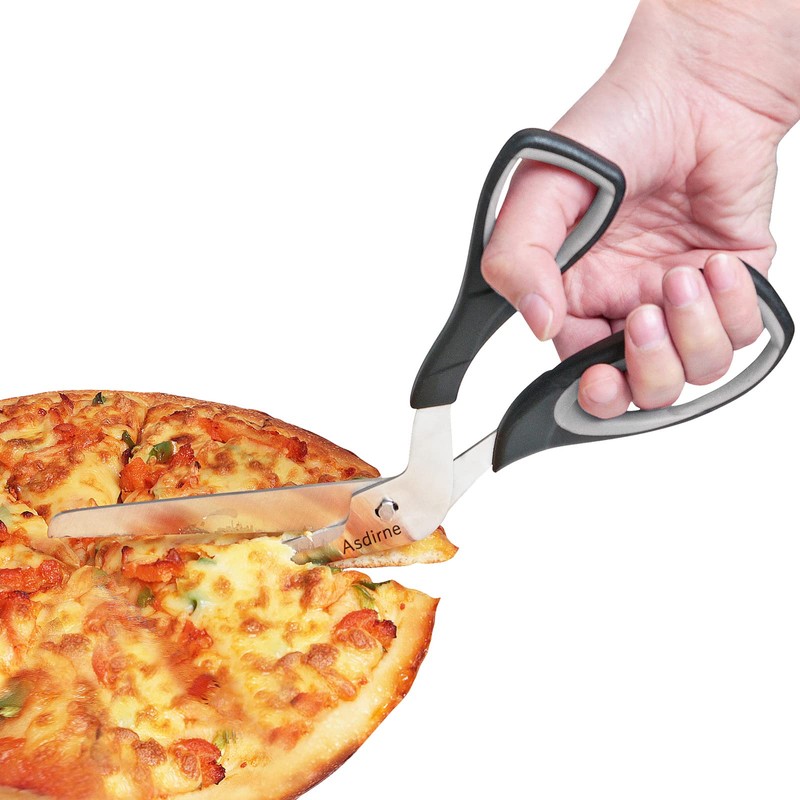Asdirne Pizza Scissors, Pizza Cutter with Ultra Sharp Detachable Blade