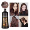 Shampo +tinte +nutrición Tiñe Cubre Las Canas Negro Y Cafe