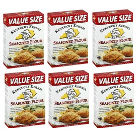 Kentucky Kernel 6-Pack Kentucky Kernel Original Seasoned Flour Coating Mix, Size 22 oz Boxes
