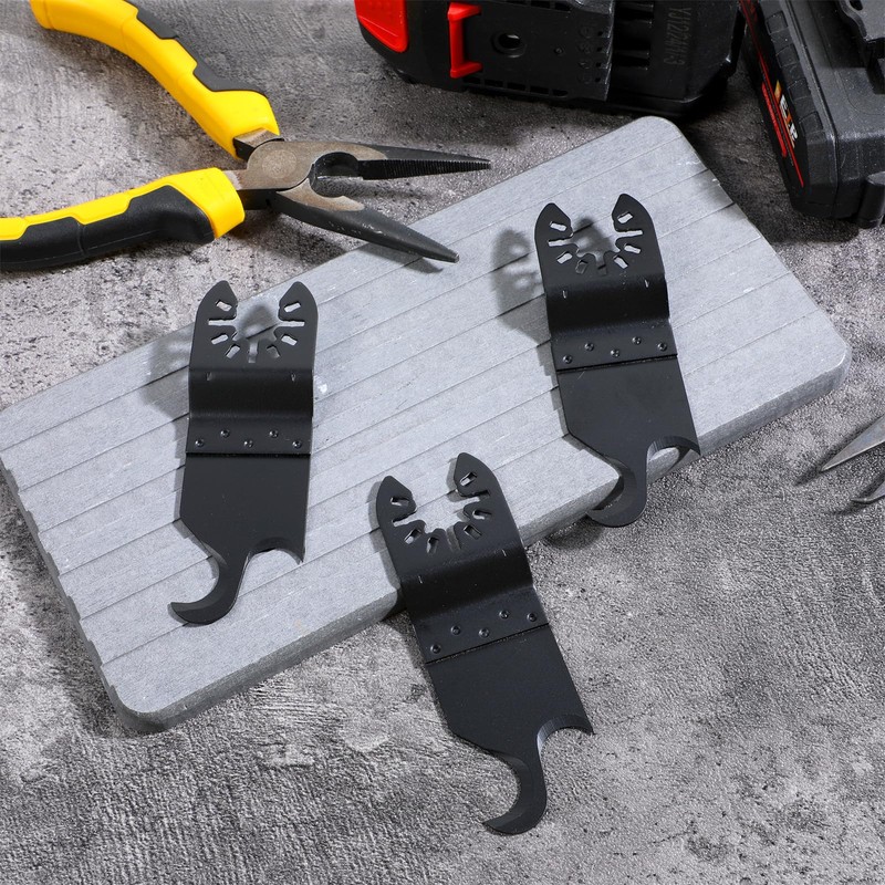 KFHENSOMR Oscillating Multi Tool Hook Knife Blade 3Pcs Multitool Saw