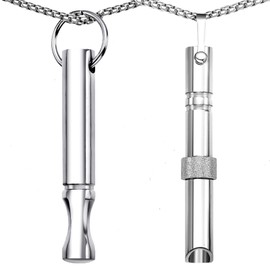 AIDOWU 2 Pcs Stainless Steel Meditation Breathing Necklace for Relieving Anxiety,Panic,Stress,Mindful Breathlace Nnecklace for Women/Men Breathing Necklace Tool Anxiety Stress Relief Meditation Tools