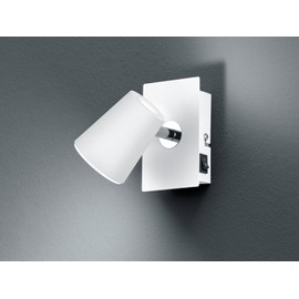Trio Leuchten Narcos 873170131 LED Wall Spotlight 1 x 4 Watt Metal Matt / Chrome
