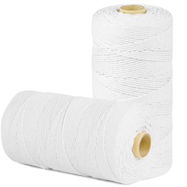 SMART&CASUAL 1,200 Feet 2mm Cotton Butcher Twine String Soft Food Safe for Cooking Craft Baker Kitchen Meat Turkey Sausage Roasting Gift Wrapping Gardening Crocheting Knitting