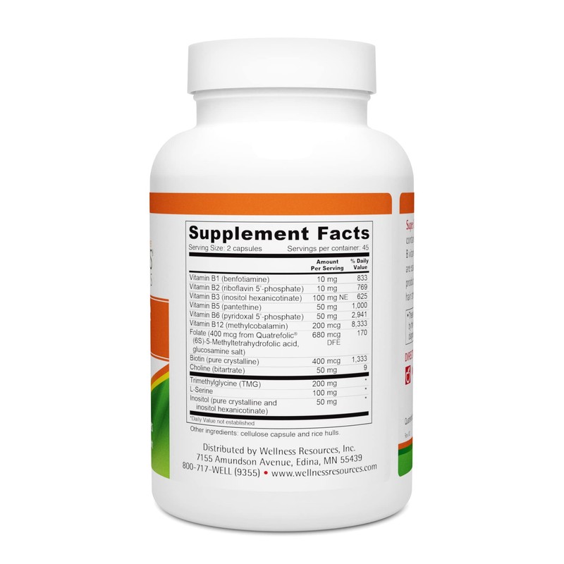 Wellness Resources Super Coenzyme B Complex - 90 Capsules -