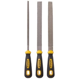 WINICE 3-Piece 8" Wood Rasp File Set, Set of Flat, Round, Half Round, for Woodworking & Sharpening Wood