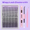 GGOKOK Lash Clusters Kit Wispy Lash Extension Kit 8-16mm Cluster