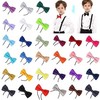 Kids Boys Pre-Tied Satin Bow Tie Plain Bow Tie for