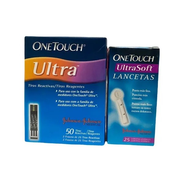 One Touch Ultra Pack 50 Tiras Y 25 Lancetas