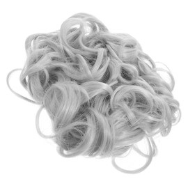 TOVINANNA Fake Bun Hairpiece Curly Chignon Clip Vintage Chinese Style Wave Extension for Effortless Updos Easy to Use Daily Wear and Special Occasions