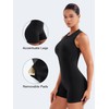YEOREO Backless Workout Jumpsuits Women One Piece Sleeveless Jumpsuit with