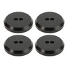 4PCS Aluminium Jack Pad Adapter Black Strong Strength Anodized Surface