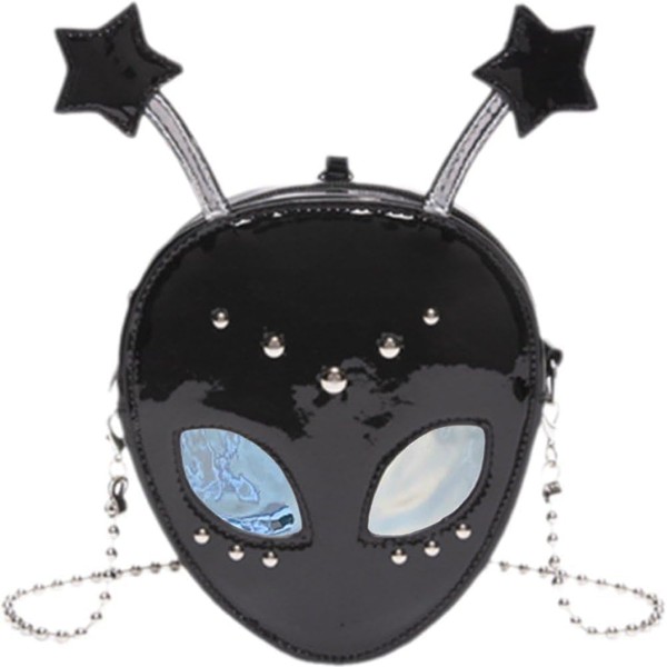 MIMIKRY Alien Handtasche/Hüfttasche 22x16x5cm Space Tasche Bauchtasche Gürteltasche Galaxy Partytasche