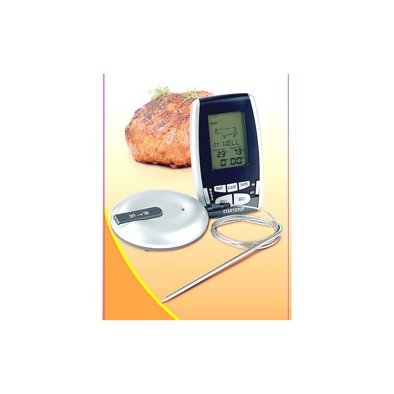 Exclusive ET934 Wireless Roasting Thermometer with Timer, Radio Transmission, Many