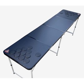 Blank Black Plain Customizable Beer Pong Table with Predrilled Cup Holes