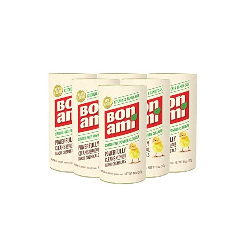 Bon Ami Powder Cleanser - 14 oz (Pack of 6)