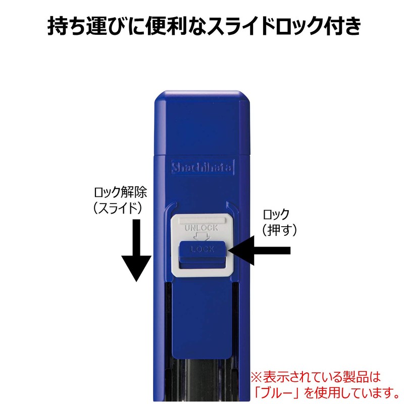 Shachihata CPHN-A3 One-Touch Seal Holder, Seal, Convenient, Orange, 0.9 x