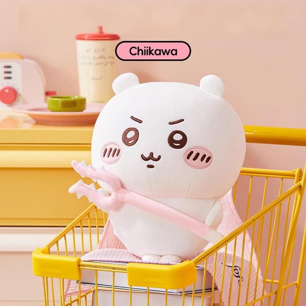 Chiikawa Warrior Stand Plush – Kawaii Battle-Ready Plushie for Desk,