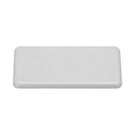 uxcell Standard Plastic Rectangle Aluminum Extrusion End Cap Gray White 40x80mm 12pcs