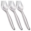 Plastic Serving Forks - 9.75" | Silver | Pack of
