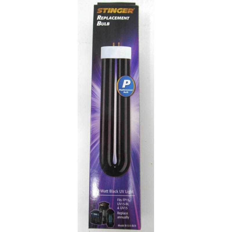 Stinger P Replacement 8" Black Light Bulb 15W Bug Zapper