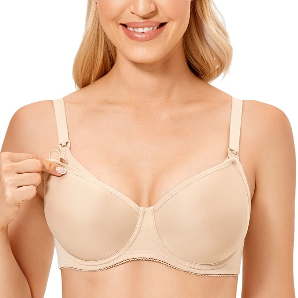 Gratlin Women’s Underwire Nursing Bra, Clip Down Cups, Maternity, Pregnancy