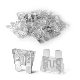 20Pcs 25 Amp Standard Car Fuses, Automotive Replacement Fuses (ATO/APR/ATS), Mini Blade Style Fuses Compatible with RV, Automotive, Trucks, Motorcycle, Camper, SUV, Boat(25 AMP/32V)