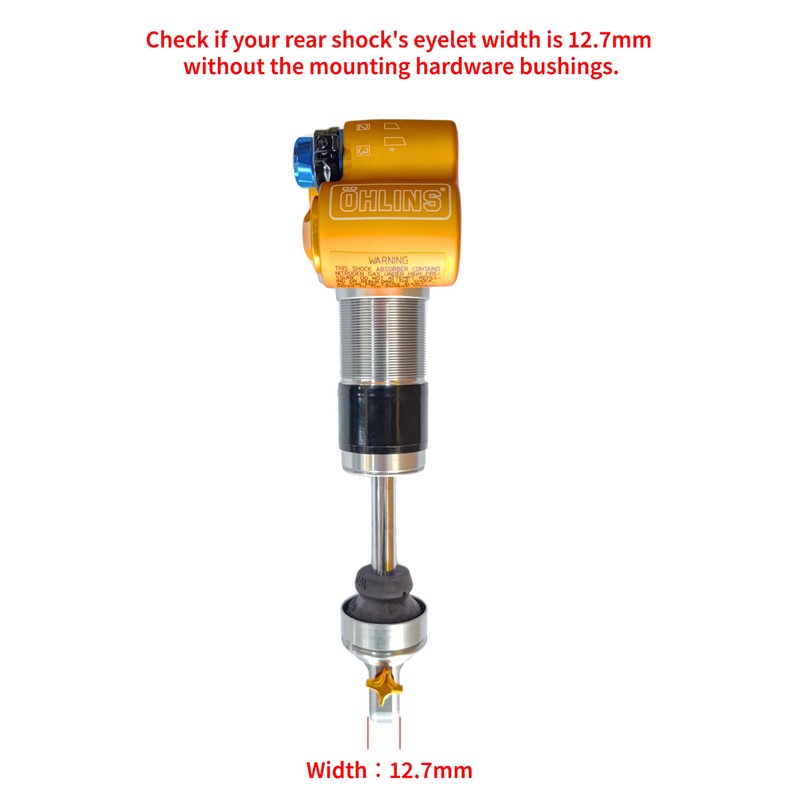 Volare Rear Shock Mounting Hardware with IGUS DU Bushing-Compatible with