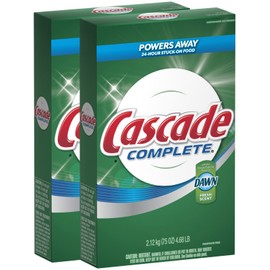 Cascade Complete Powder All-in-1 Dishwasher Detergent - 75 oz - Fresh - 2 pk