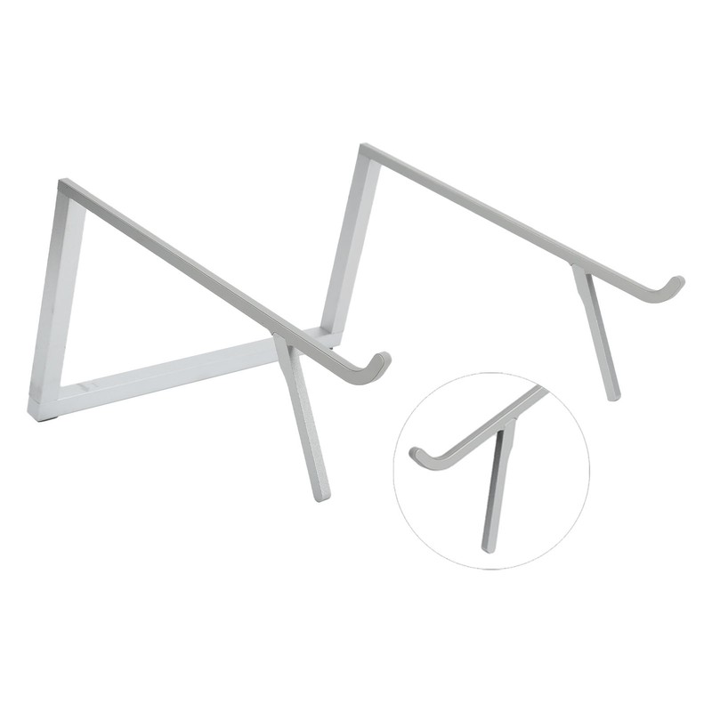 Laptop Stand Aluminium Tablet Riser Foldable Portable Notebook Holder Silver