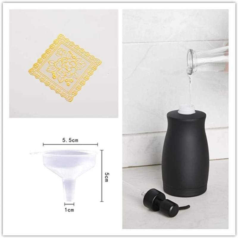 Dispensador de Jabón Negro Mate de Acero Inoxidable 304 para