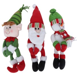 3pcs/Set Cute Santa Claus Snowman Doll Wine Bottle Cover Holder Party Christmas Table Decoration