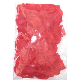 MayaRed 1000 PCS Separated 10 Colors Silk Rose Petals Wedding Flower Decoration (red)