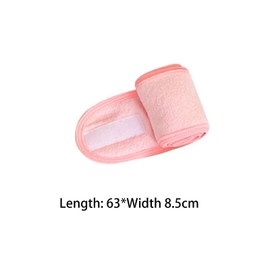 2PCS Spa Facial Headband,Pink Towel Head Band,Spa Headbands for Women, Make Up Hair Headband,Sweat-Absorbent & Breathable Head Wrap
