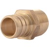 SharkBite 3/4 x 1/2 Inch Crimp MNPT Male Adapter, Brass