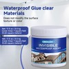 Transparent Waterproof Adhesive, 17.5oz Leak Invisible Waterproof Sealant for Roofs,