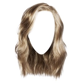GABOR Love Wave Layered Shoulder-Length Wig With Soft Barrel Curled Waves by Hairuwear, Average Cap, GL23-101SS Sunkissed Beige