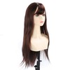 Brown Wig Fashionable Heat Resistant Soft Long Straight Layered Synthetic