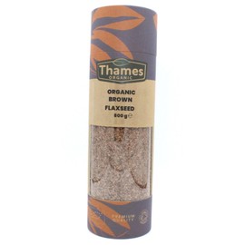 Organic Brown Flaxseed High Fiber, Omega-3s, Non-GMO, 100% Natural, Vegan, No Additives or Preservatives, Superfood – Thames Organic 800g