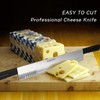 BOLEXINO 15 Inch Double Handle Cheese Knife for Charcuterie, High