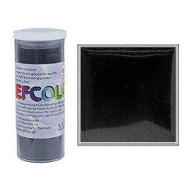 Efcolor 10 ml Opaque Low Temperature Enamelling Powder, Black