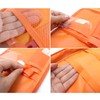 NatSumeBasics Travel Camping Cooking Utensils Organizer Bag Orange Portable Storage