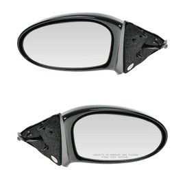 TRQ Driver & Passenger Side Mirror Set Power Compatible with 1999-2004 Oldsmobile Alero GM1320275 GM1321275