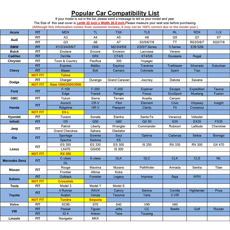 JOJOBAY Leather Car Seat Cover,Bottom Seat Covers for Cars,Front Seat