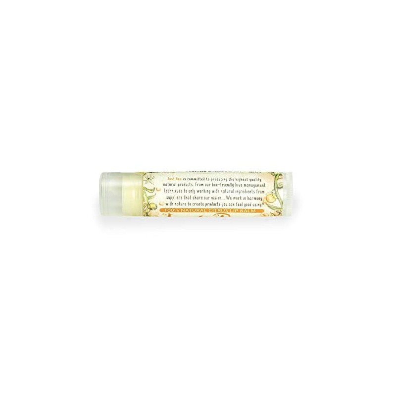 Just Bee Lip Balm (Peppermint, Honey, Citrus, Vanilla, 4 pack)