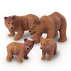 Terra by Battat – Realistic Brown Bear Family Set –